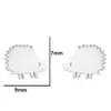 PVD Coated 18K Gold Real Gold Plated Hedgehog 304 Stainless Steel Fashion Waterproof Non Tarnish Ear Studs