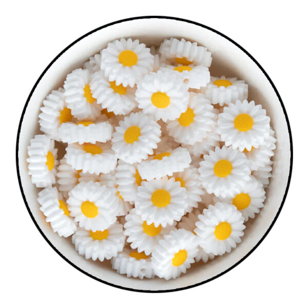 Wholesale Daisy Silicone Beads