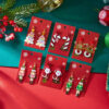 Wholesale New European and American cross-border Christmas series earrings, fashionable and versatile, Christmas heart and reindeer acrylic earrings wholesale.