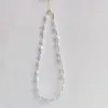 Wholesale Elegant Round Freshwater Pearl Copper Plating 18k Gold Plated Necklace
