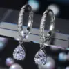 Wholesale Fashion Inlaid Round Zircon Copper Earrings Wholesale
