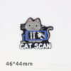 Wholesale New loose powder cross-border cartoon letter cat love bag jewelry acrylic pin DIY patch accessories
