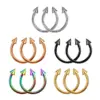Classic Style Solid Color Stainless Steel Nose Ring In Bulk Nose Pin