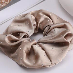 Hot Drill Colon Hair Ring Shallow Coffee