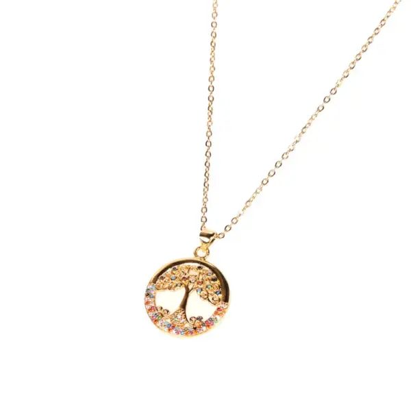 Wholesale Fashion Flower Stainless Steel Copper Pendant Necklace In Bulk