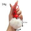 Wholesale Cute Rex Rabbit Fur Keychain Women's Bag Pendant Accessories Rex Rabbit Fur Keychain Car Plush Ball Pendant
