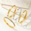PVD Coated Real Gold Plated 18K Gold Star Heart Shape 304 Stainless Steel Vintage Style Waterproof Non Tarnish 304 Stainless Steel Bangle