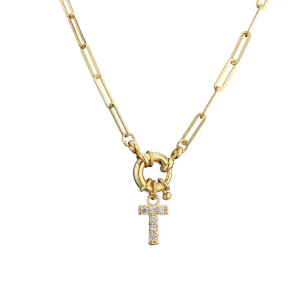 Wholesale Fashion Geometric Copper Necklace