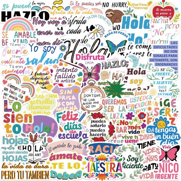 oly-80bfdef67260f1647a79b66258b3780c Wholesale 50 Spanish Incentive Graiti Sticker DIY Decorative