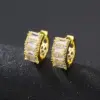 Wholesale 1 Pair Elegant Glam Rectangle Plating Inlay Copper Zircon Gold Plated Silver Plated Earrings