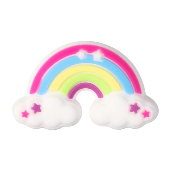 Wholesale Cartoon Rainbow Silicone Beads