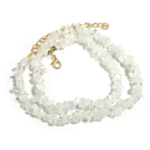 opal / 43cm Long Tail Chain 5cm