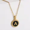 Wholesale Jewelry Fashion Letter 304 Stainless Steel No Inlaid 18K Gold Plated Plating Stainless Steel Necklaces