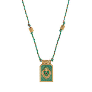 Blue necklace (with beads)