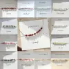 Handmade Beaded Copper Bracelet Women Fashionable Bohemian Style Mixed Birthstone Geometric Patterned Jewelry Aessory