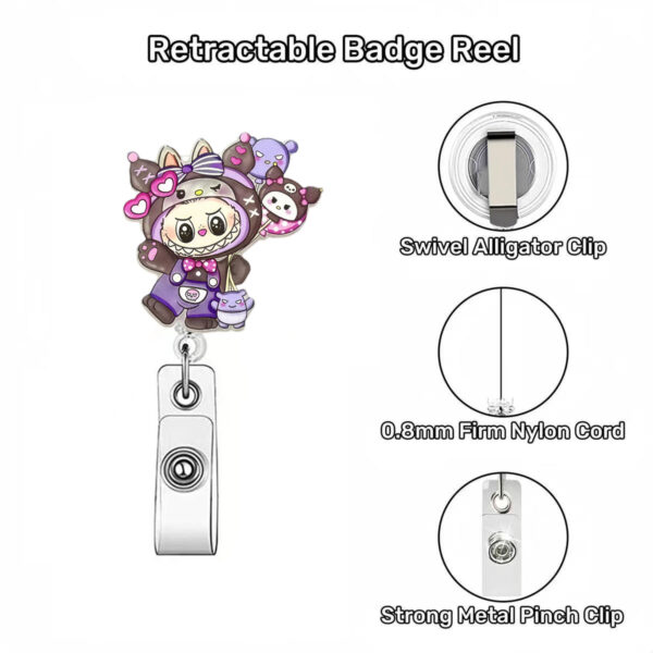 oly-80f02e93515b8e4b0c4928963f277f63 Wholesale Monster Medical Student & Nurse Retractable Buckle Badge Reels OLY Exclusive