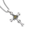oly-80feaa70fb15e17b814668964d50fbb0 Wholesale Chiba European and American Horus Eye of God Thai silver cross necklace boys trendy retro high street personality pendant