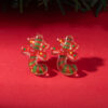 Wholesale Christmas resin Christmas tree snowman Santa Claus earrings