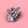 Wholesale Skateboard Brooch Cartoon Metal Badge Creative English Accessories