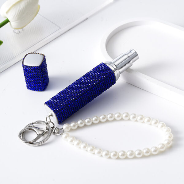 Wholesale Amazon Diamond Creative Hot Selling Girls 10ml Perfume Bottling Keychain Portable Belt