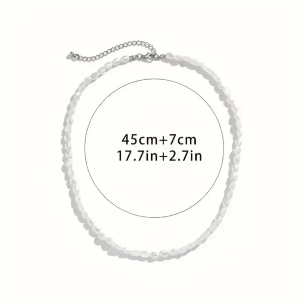 Wholesale Elegant Baroque Style Geometric Imitation Pearl Wholesale Necklace