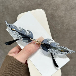 Gold frame black and gray film