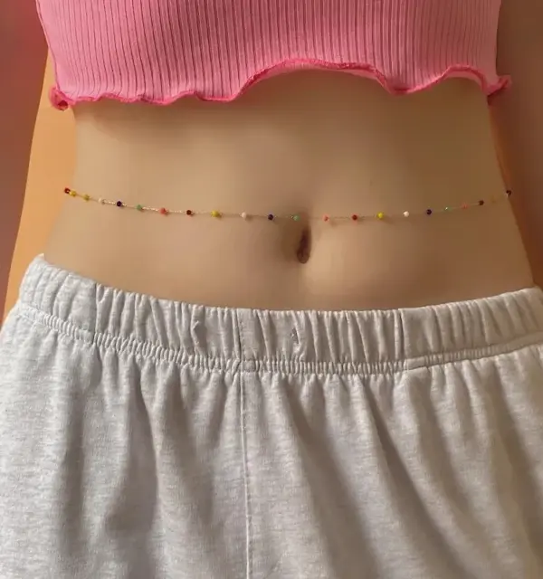 Sexy Solid Color Stainless Steel Women's Waist Chain