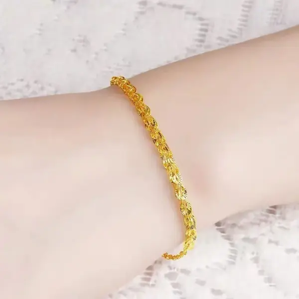 Wholesale PVD Coated 18K Gold Plated Geometric 304 Stainless Steel Waterproof Non Tarnish 304 Stainless Steel Bracelets