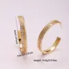 2 Pieces Vintage Style Simple Style Solid Color Plating Inlay Copper Zircon 18K Gold Plated Hoop Earrings