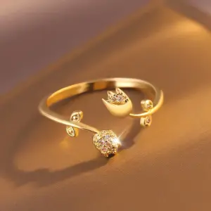 Z0076 Rose Ring / Adjustable Opening