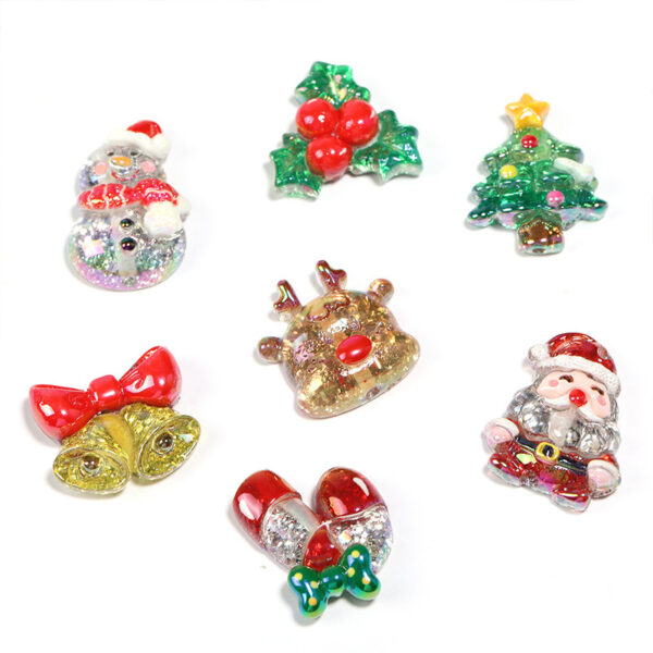 Wholesale Santa Claus beaded gingerbread man cartoon loose beads