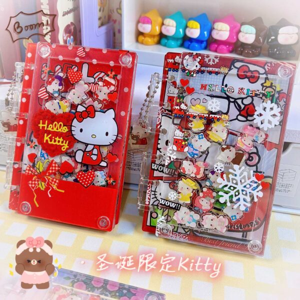Wholesale [hellokitty] Original Cartoon A7 Loose-leaf Book Rocking Notebook Cute Girl Heart High Value