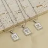 Stainless Steel 18K Gold Plated Casual Commute Plating Inlay Letter Shell Pendant Necklace