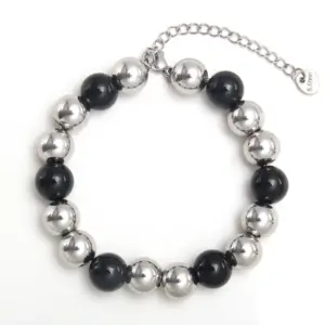 NL01-10 Black Silver 10mm