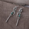 oly-817442a50325e829c7b2f9d16e160f98 Wholesale gradient blue-green square zircon earrings