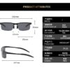 Wholesale Factory Direct Supply Amazon New Polarized Cycling Sports Glasses Men's Half-Frame Alloy Color-Changing Sunglasses