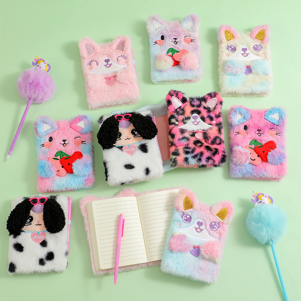 Wholesale Cartoon Animal Series Plush Notebook