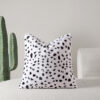 Wholesale Plush double-sided black and white spots pillow cushion cover