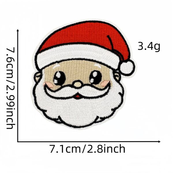 oly-81862b1f6b370f2f08479cadbe542f90 Wholesale Christmas series embroidered fabric patches, cartoon snowman and reindeer patches, clothing accessories, computer embroidery, ready stock wholesale.