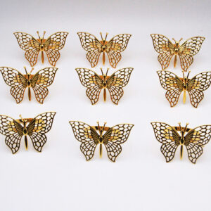 Wholesale Napkin Ring Napkin Buckle Hollow Metal Butterfly Napkin Ring Metal Ring Mouth Cloth Cross-Border Manufacturer
