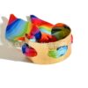 oly-81be7f8755a64614e31aa0edea53284f Wholesale Rainbow scarf heart metal irregular bracelet