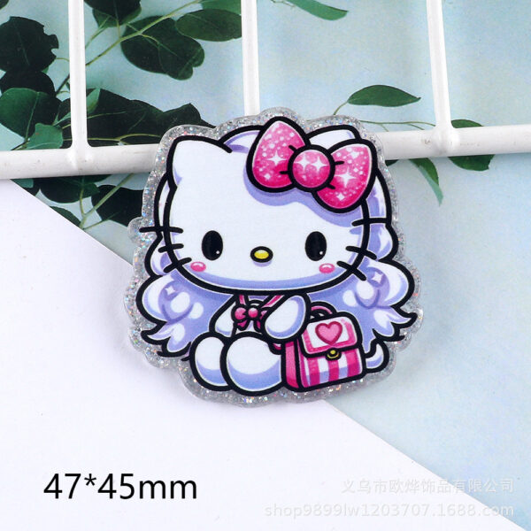 Wholesale Loose powder cartoon cute character and animal ornaments acrylic