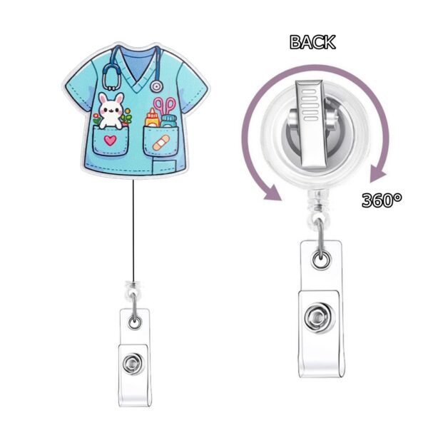 Wholesale Acrylic glitter doctor and nurse uniform pull tabs