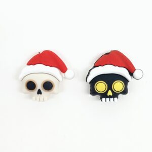 Christmas skull [silicone beads] white (if you need another color, please contact us for remarks)