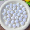 Wholesale Cream acrylic through-hole loose beads