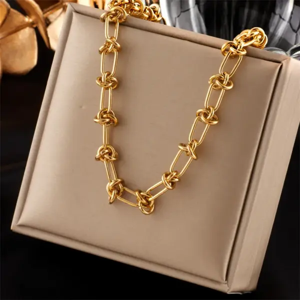 Wholesale Jewelry Fashion Solid Color 304 Stainless Steel 18K Gold Plated Plating Stainless Steel Jewelry Sets