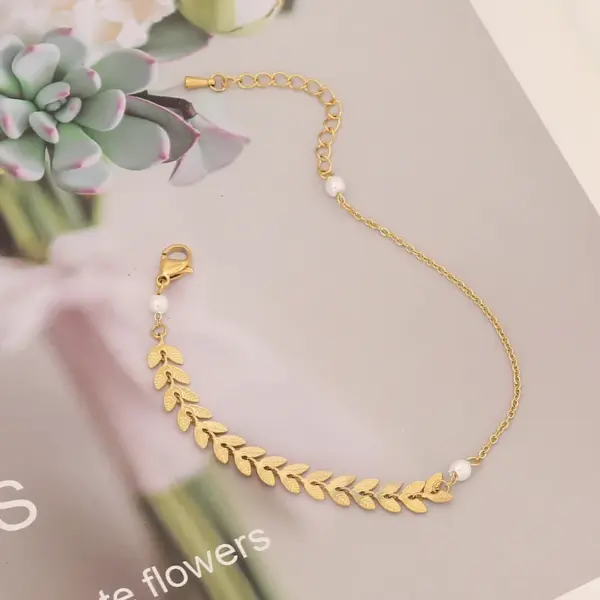 Wholesale 304 Stainless Steel Copper 18K Gold Plated Fashion Pearl Plating Inlay Star Heart Shape Pearl Bracelets