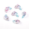 oly-81f172d169853b18814f4e968f092a7a Wholesale Acrylic Pearlescent Little Dolphin Beaded Beads Colorful Whale Cartoon Beads DIY Mobile Phone Chain Car Hanging Aessories