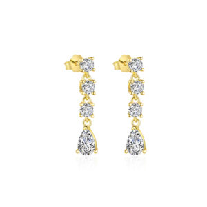 E4754-gold/pair / 925 silver