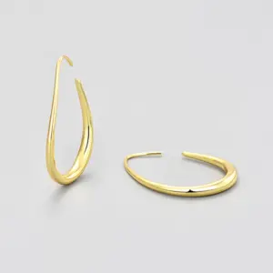 Circle Drop Earrings (Gold)